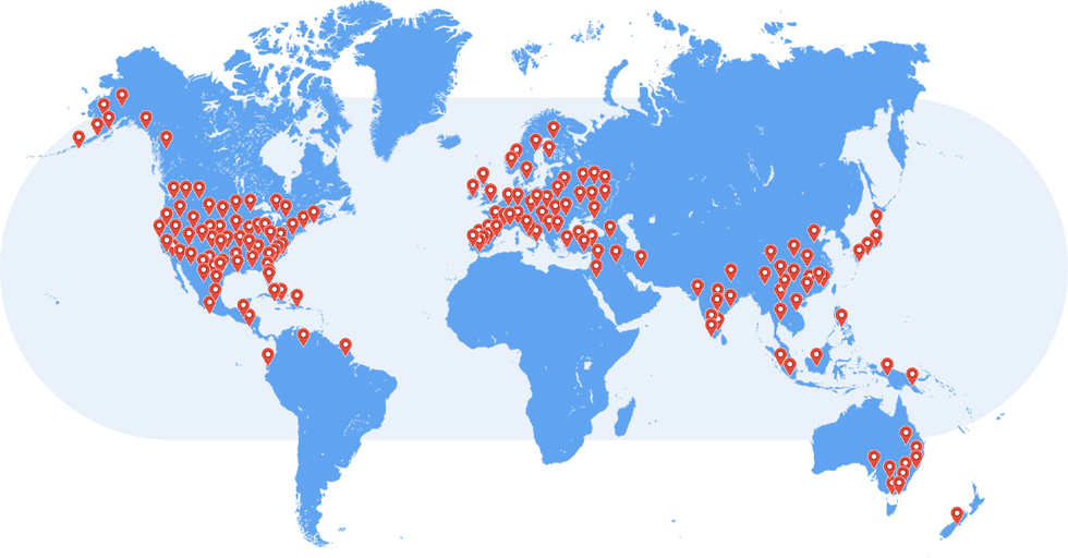Group headshot sessions map